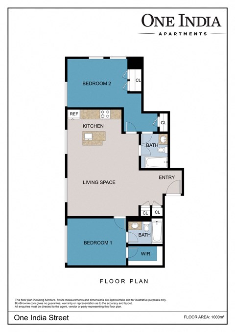 a floor plan of one apartments